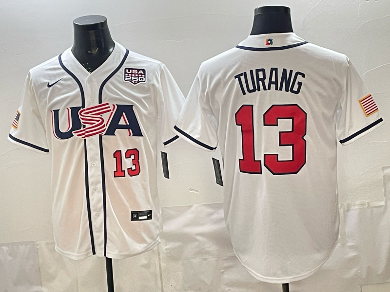 Men 2026 World cup white MLB Nike jersey 0083